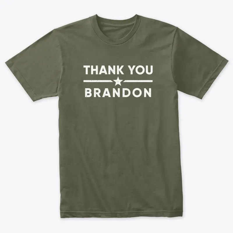 Distressed Thank You Brandon